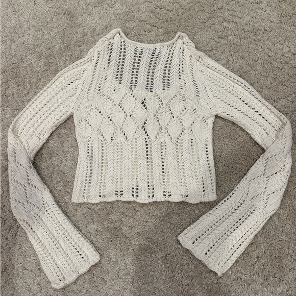 Bershka White Knit Cover Up
Size Large 
White - Picture 2 of 4